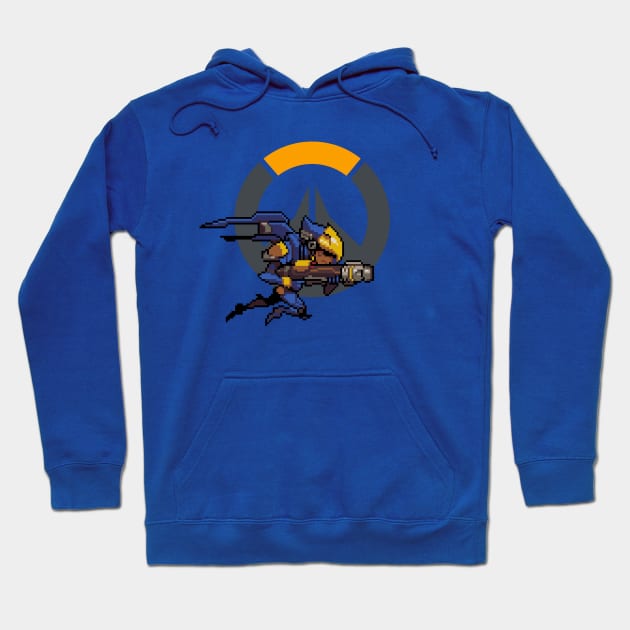 Overwatch - 16-Bit Pharah W/ Logo Hoodie by wyckedguitarist